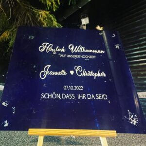 Willkommensschild