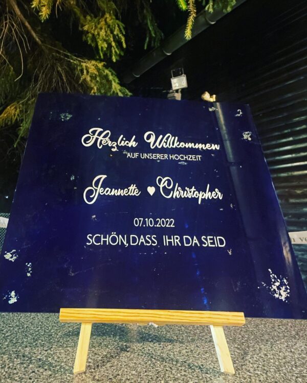 Willkommensschild
